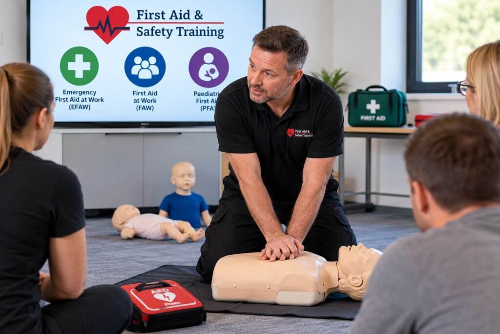 Types of First Aid Training CPR Demonstration
