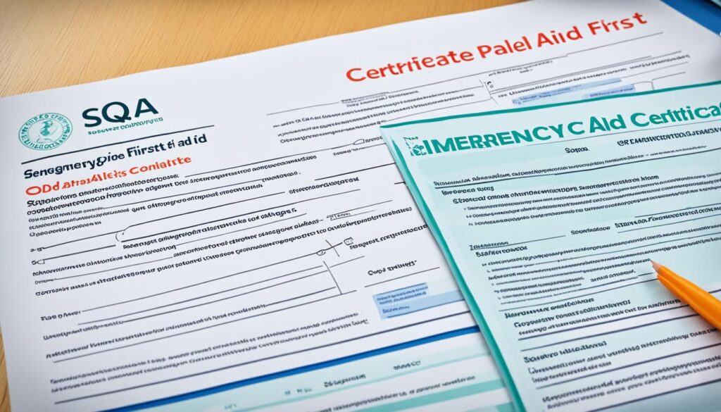 changes in SQA emergency paediatric first aid certificates