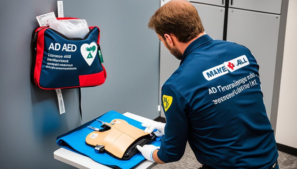 AED Training Kit in Use