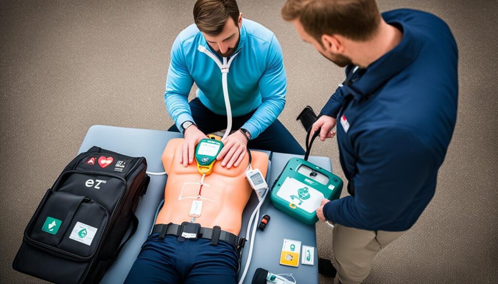 AED in use