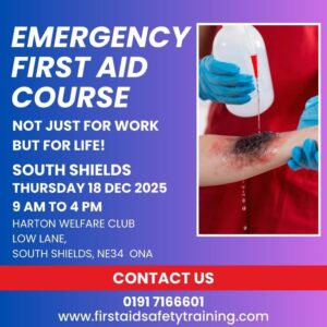 Emergency First Aid Course South Shields December 2025 3
