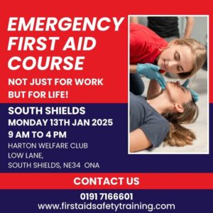 Emergency First Aid Course South Shields January 2025