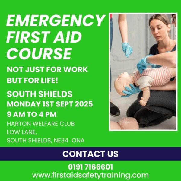 Emergency First Aid Course South Shields September 2025