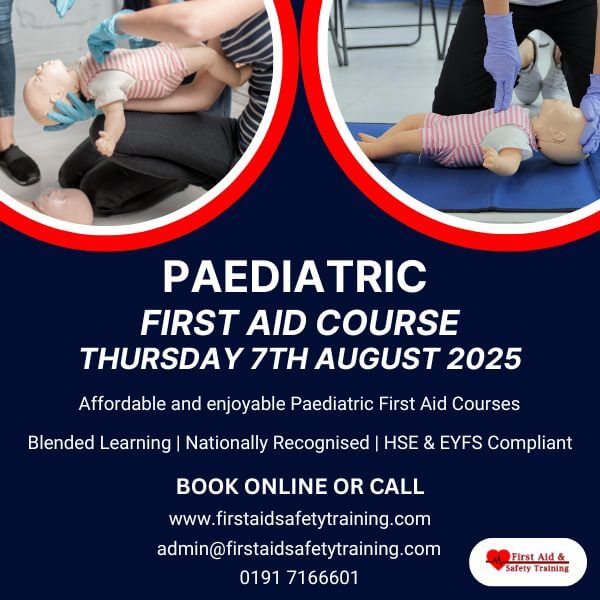 Paediatric First Aid Course 7 August 2025 EYFS Compliant