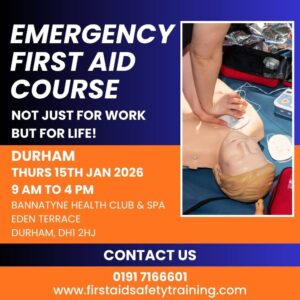 Emergency First Aid Course Durham January 2026