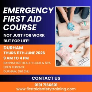 Emergency First Aid Course Durham June 2026