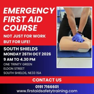 Emergency First Aid Course South Shields October 2026